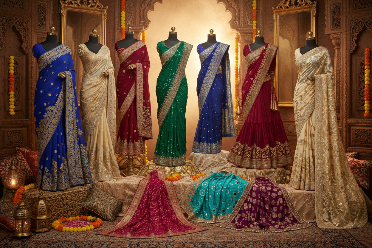 10 Stunning Partywear Saree Styles Trending in India