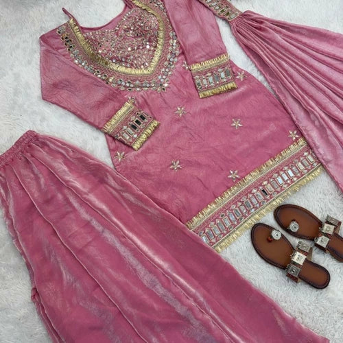 Noor Mirror Sharara Set