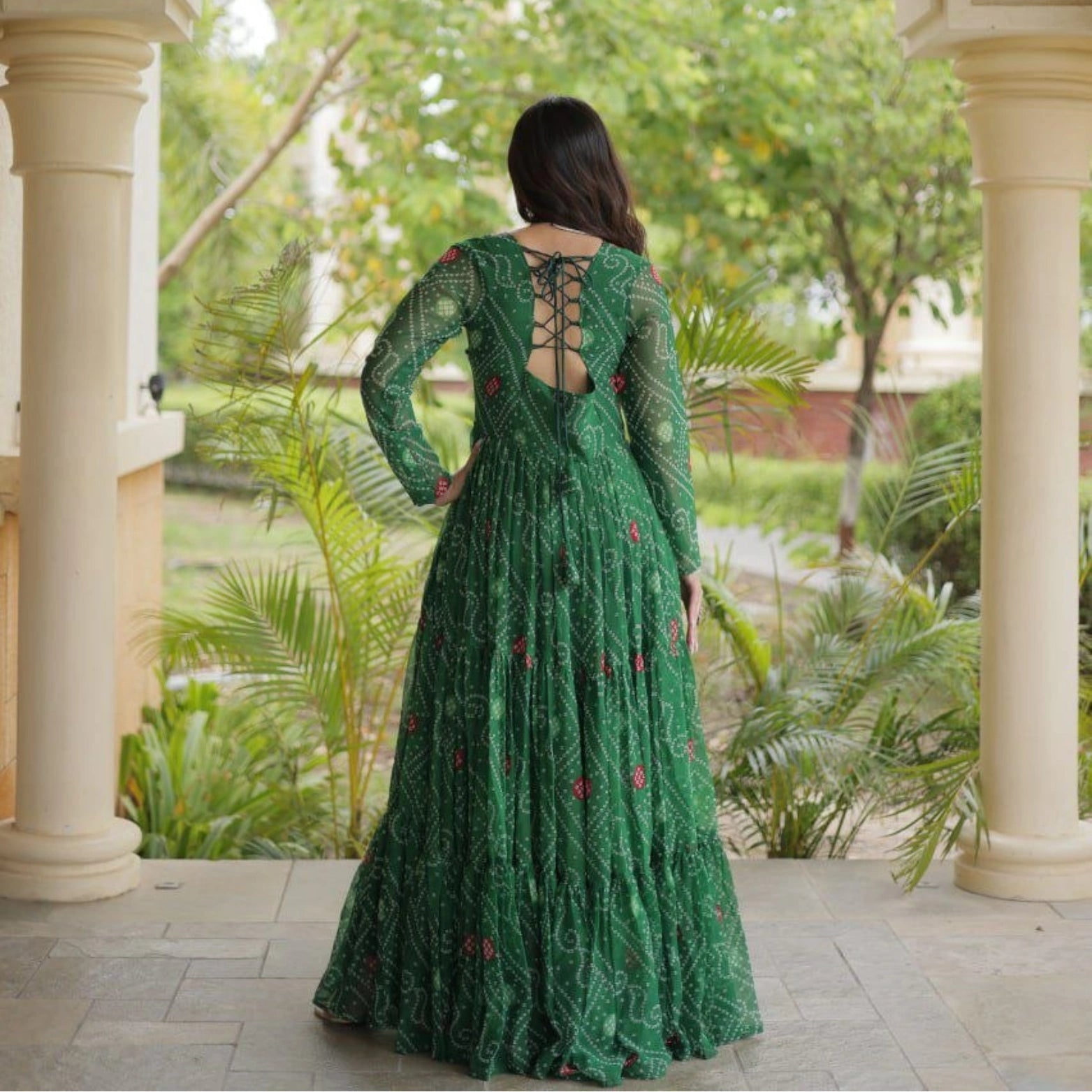 Meher Bandhani Anarkali Gown