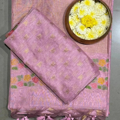 Gulnaar Jamdani Cotton Saree