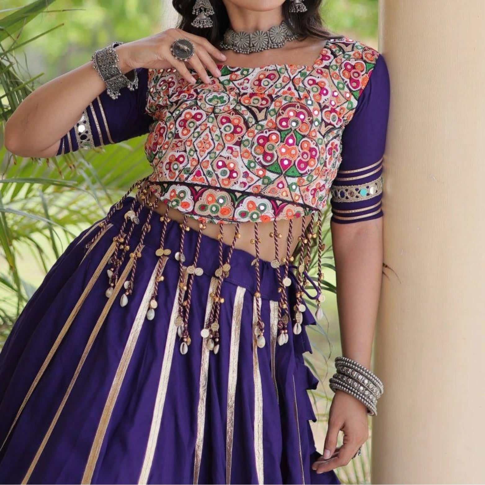 Noor Gota Patti Double-Ghera Lehenga Set