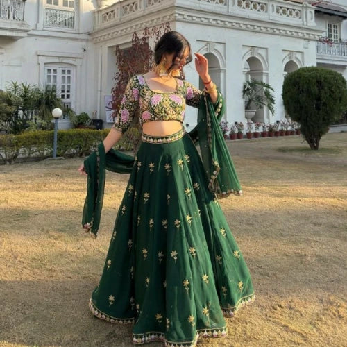 Mehfil Emerald Lehenga Set