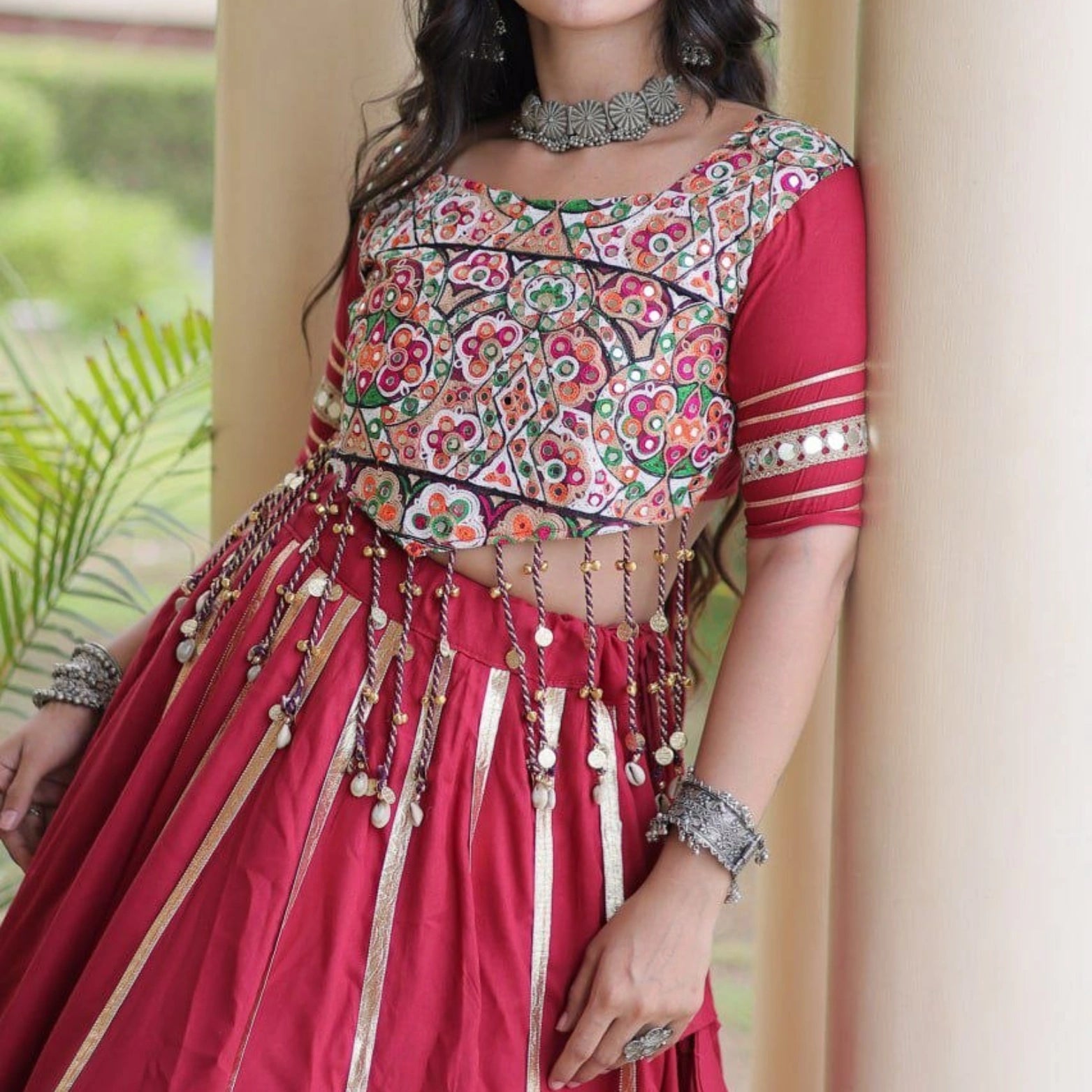 Noor Gota Patti Double-Ghera Lehenga Set