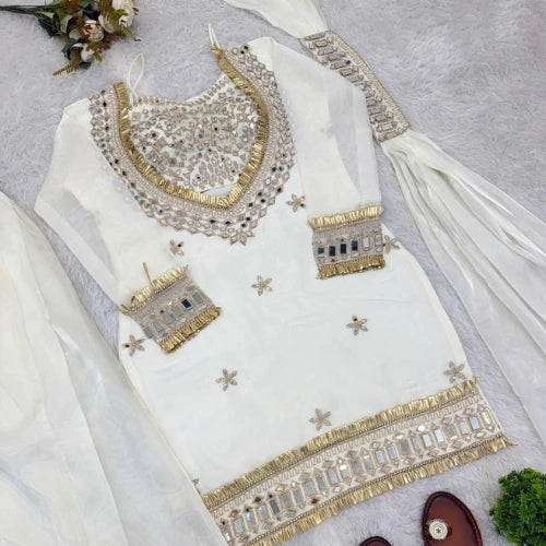 Noor Mirror Sharara Set