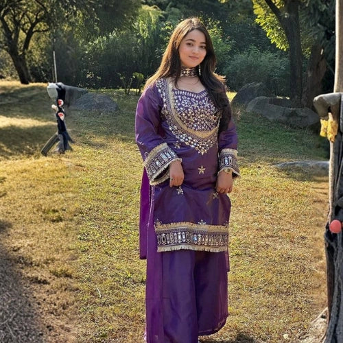 Noor Mirror Sharara Set