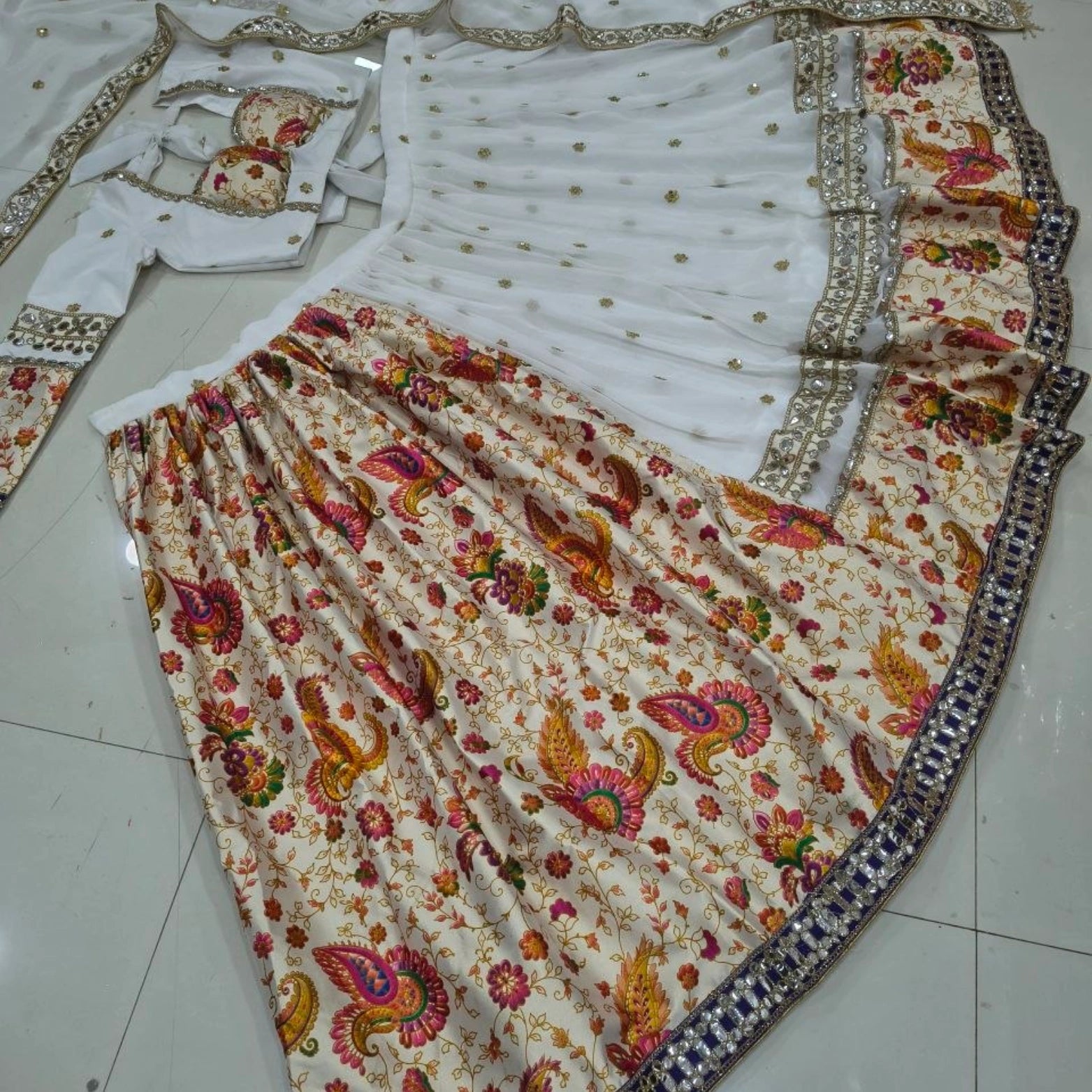 Meher Mirror Zari Bridal Lehenga Set