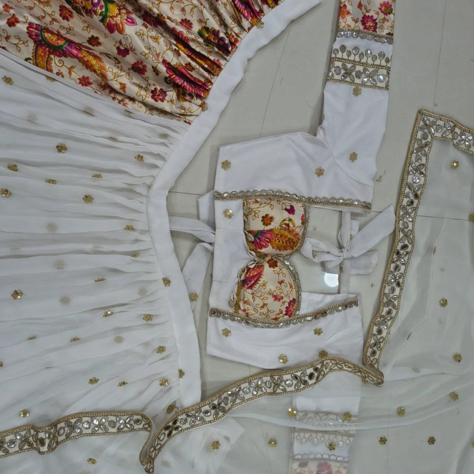 Meher Mirror Zari Bridal Lehenga Set