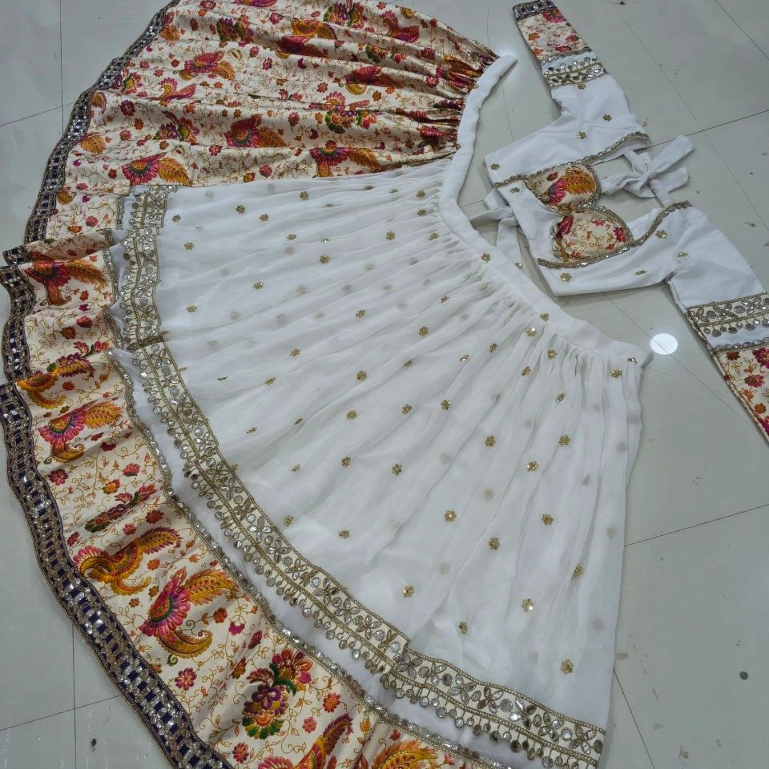 Meher Mirror Zari Bridal Lehenga Set