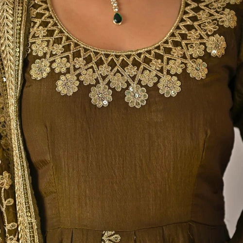 Vichitra Silk Anarkali