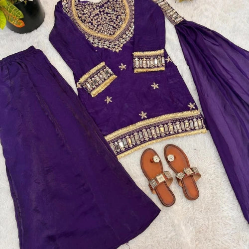 Noor Mirror Sharara Set