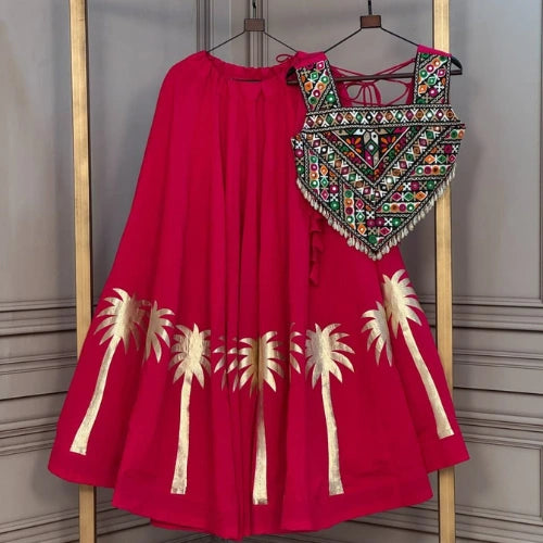 Rangrez Gamthi Coconut Gota Lehenga Set