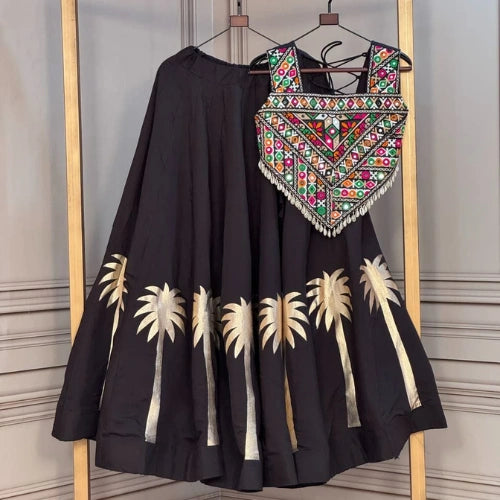Rangrez Gamthi Coconut Gota Lehenga Set