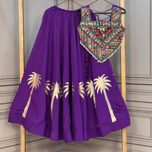 Rangrez Gamthi Coconut Gota Lehenga Set