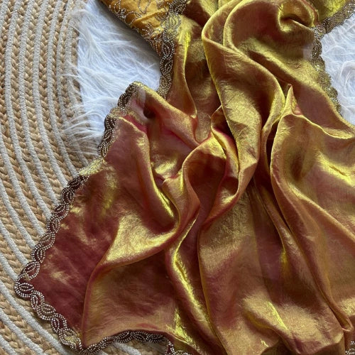 Zarina Jarkan Satin Silk Saree