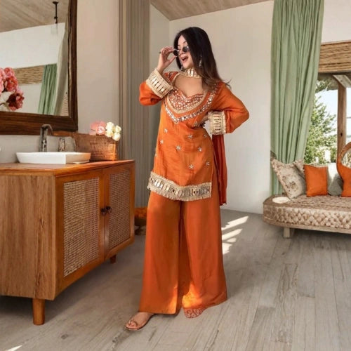 Noor Mirror Sharara Set