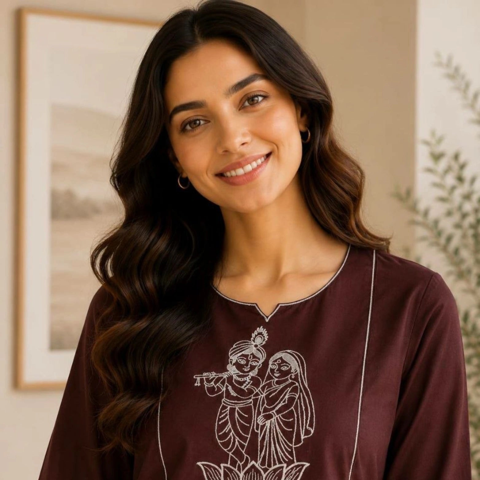 Premium Slub Cotton Kurti Palazzo Set