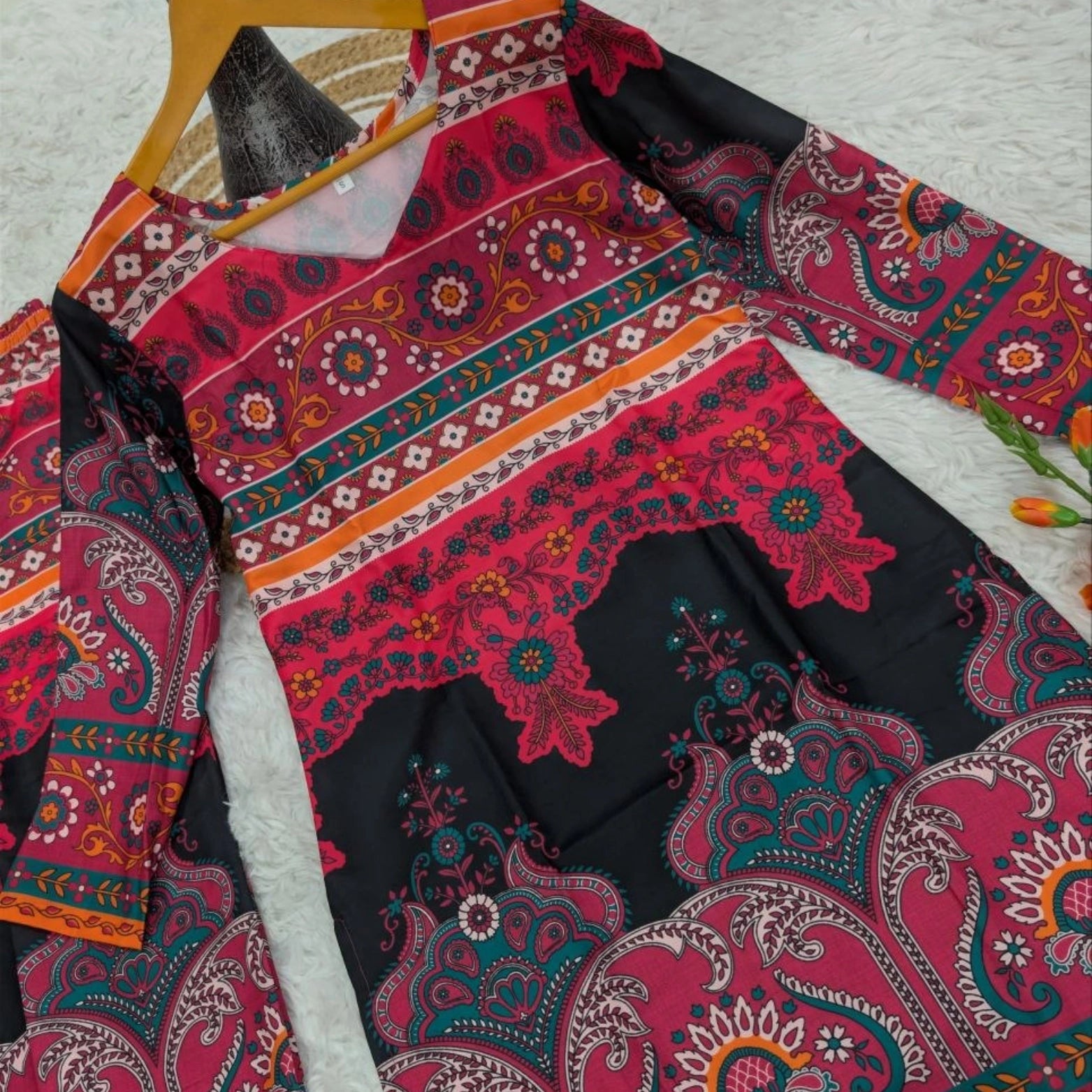 Pure Viscose Rayon Printed Co-ord Set