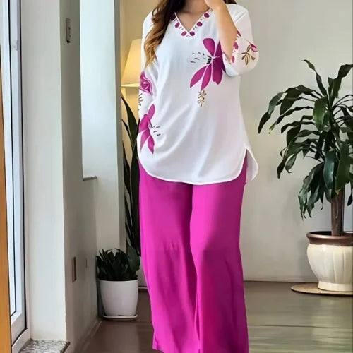 Pure Mul Cotton Digital Print Co-Ord Set
