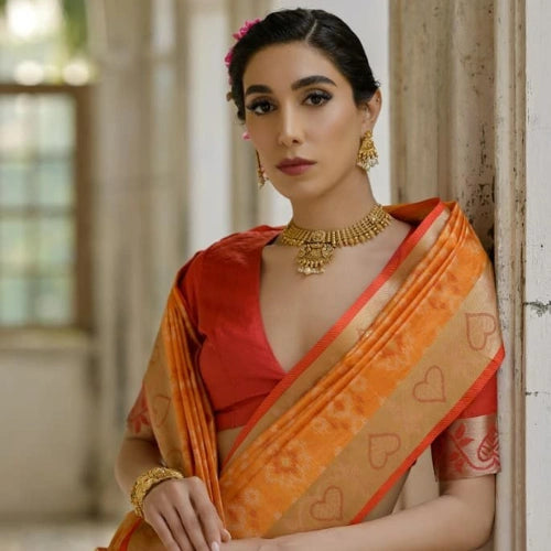 Pochampalli Heritage Raw Silk Saree