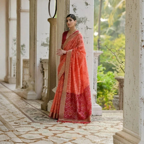 Pochampalli Heritage Raw Silk Saree