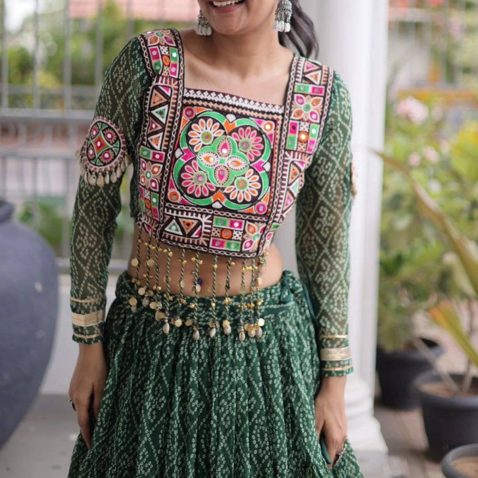 Meher Bandhani Kutchi Lehenga Set