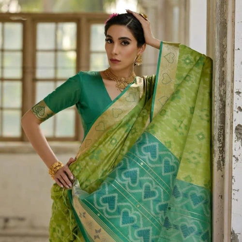 Pochampalli Heritage Raw Silk Saree