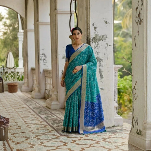 Pochampalli Heritage Raw Silk Saree