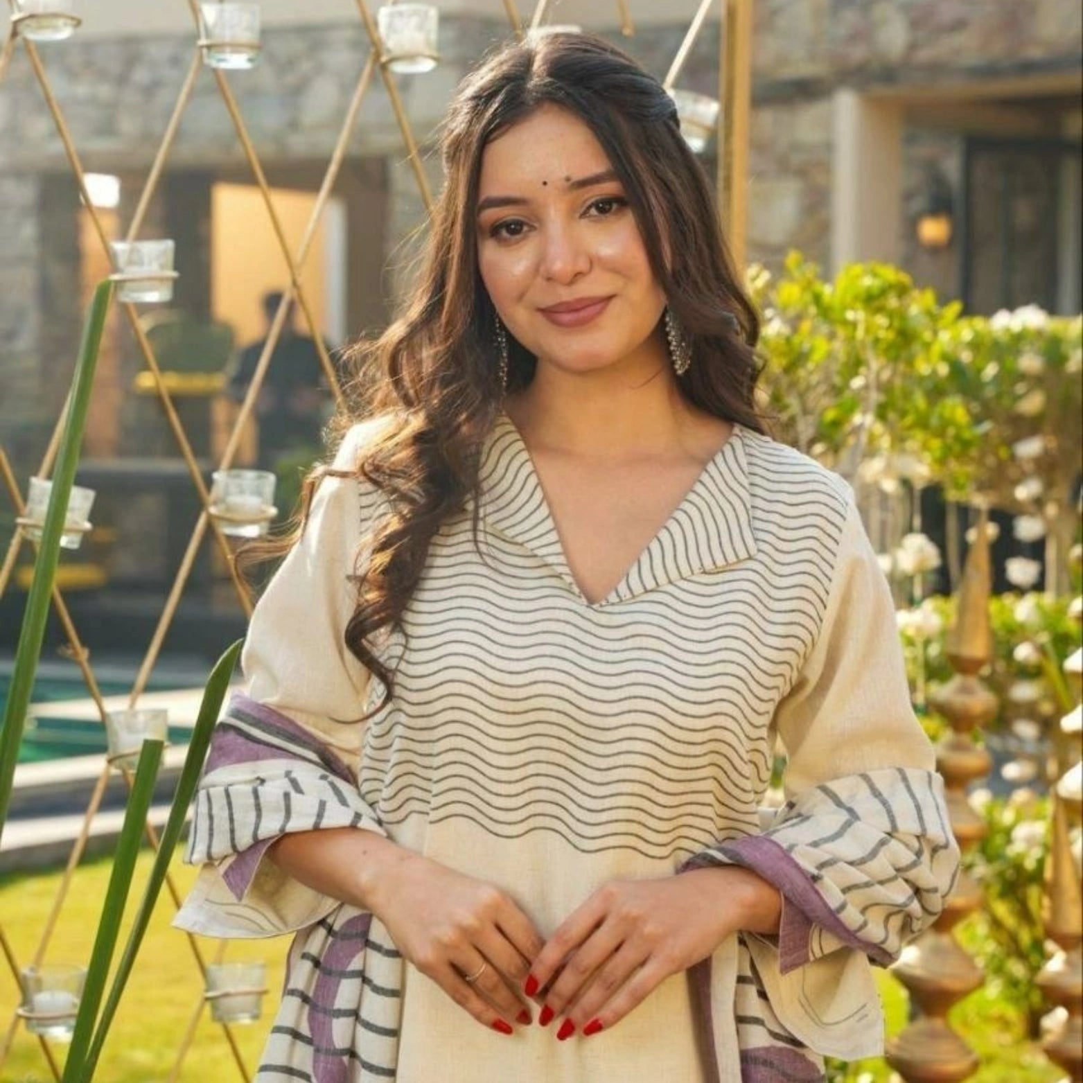 Printed Muslin Kurta Set with Muslin Dupatta