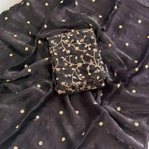 Sitara Sequined Satin Saree