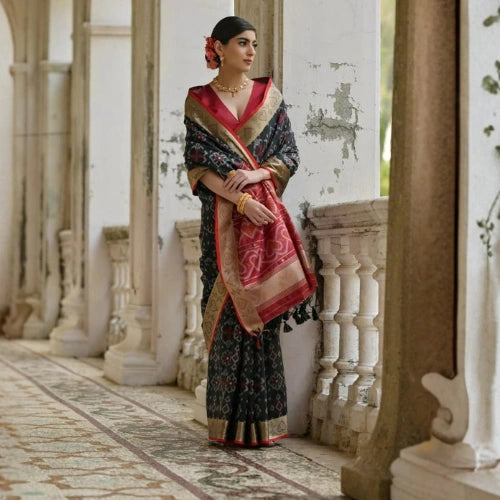 Pochampalli Heritage Raw Silk Saree