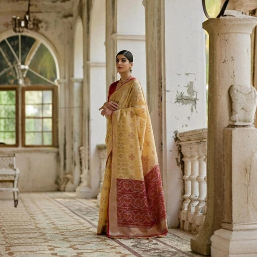Pochampalli Heritage Raw Silk Saree