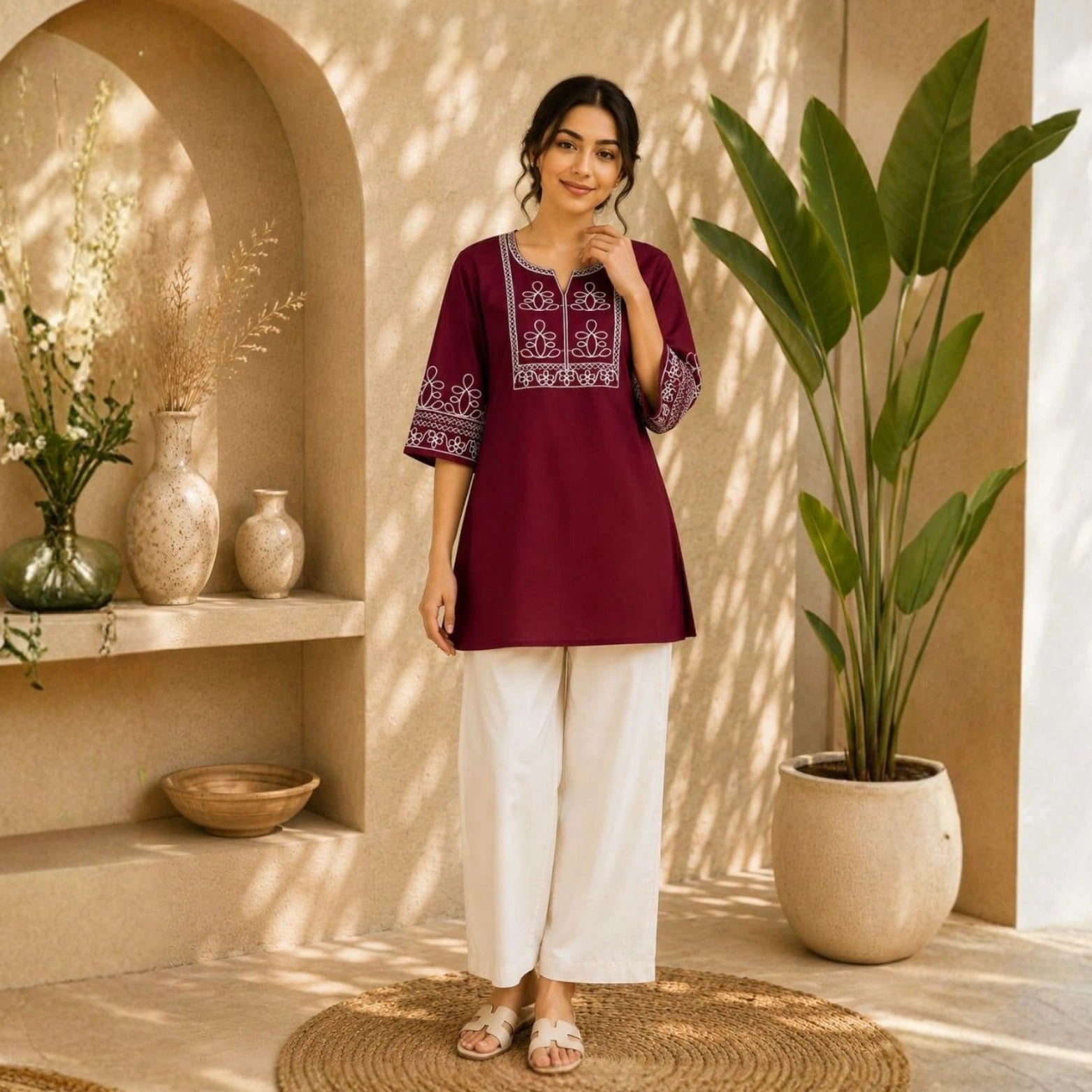 Premium Salab Cotton Kurta & Palazzo Set