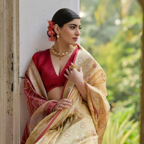 Pochampalli Heritage Raw Silk Saree