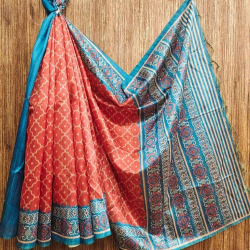 Patola Prism Tussar Silk Saree