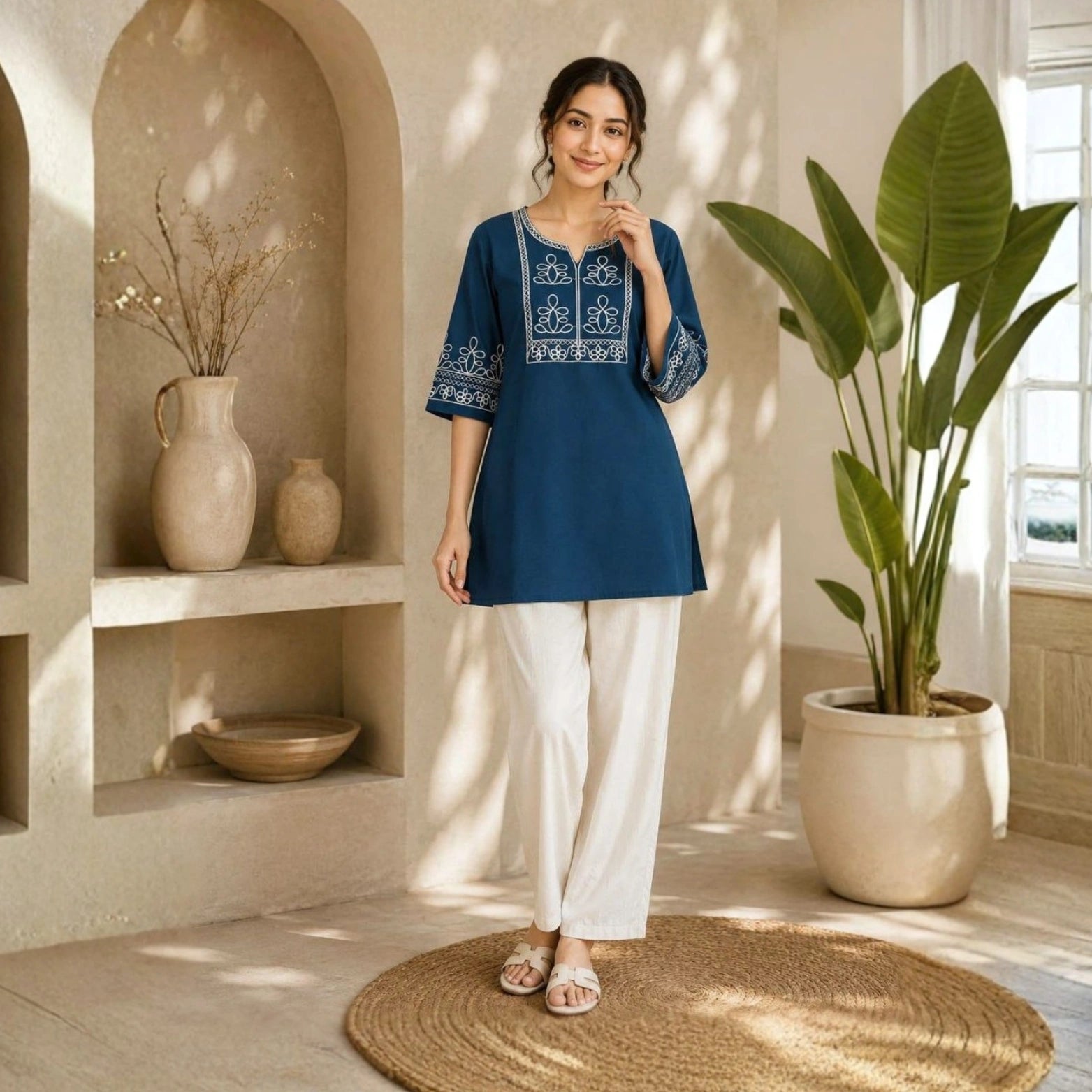 Premium Salab Cotton Kurta & Palazzo Set