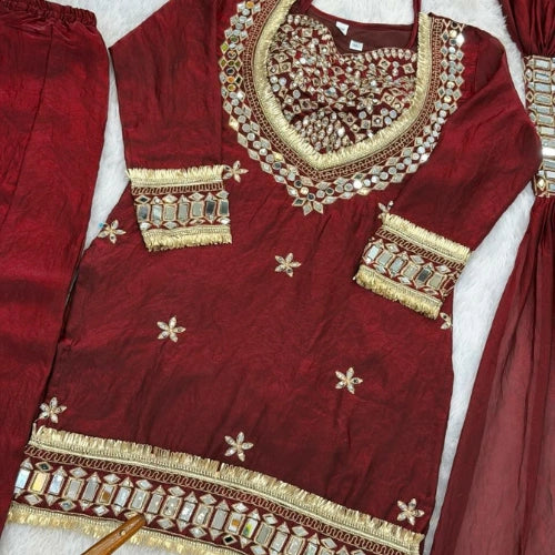 Noor Mirror Sharara Set