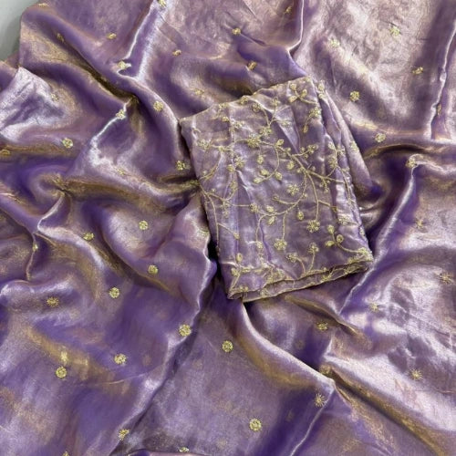 Sitara Sequined Satin Saree