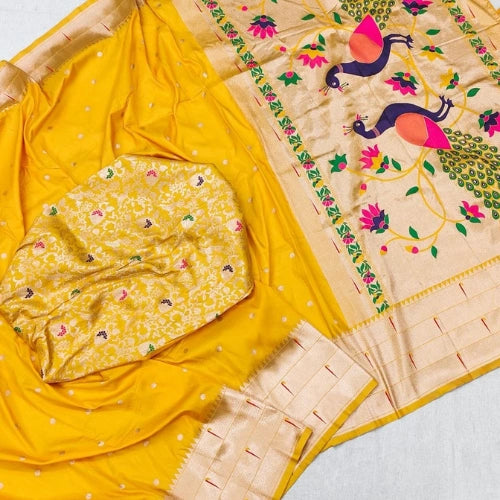 Kalakruti Paithani Silk Saree