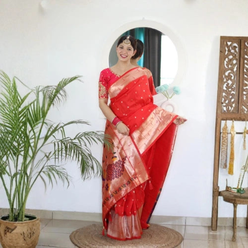Kalakruti Paithani Silk Saree