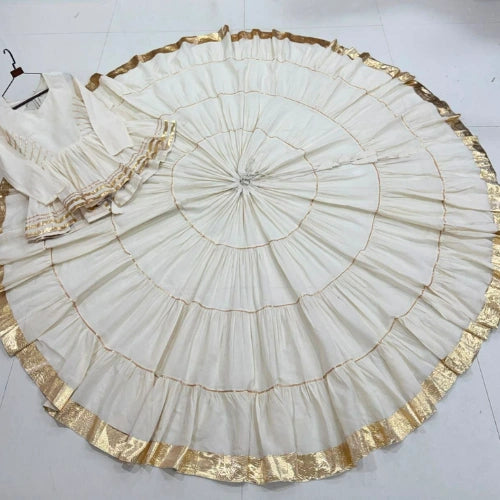 Gulnaar Gota Patti Frill Lehenga Set