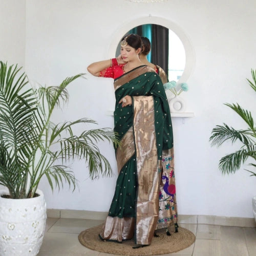 Kalakruti Paithani Silk Saree