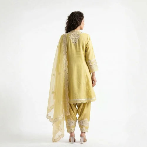 Premium Roman Embroidered Suit Set