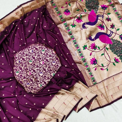 Kalakruti Paithani Silk Saree