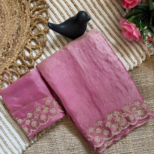Tamanah Fendi Silk Jarkan Saree