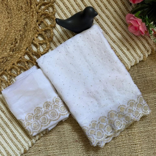 Tamanah Fendi Silk Jarkan Saree