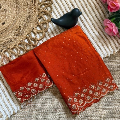 Tamanah Fendi Silk Jarkan Saree