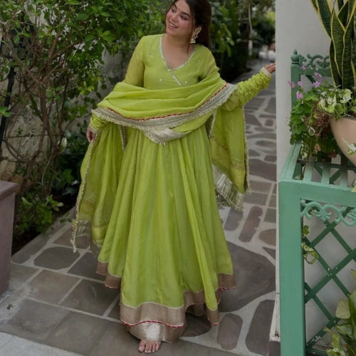 Meher Mirrorwork Anarkali Set