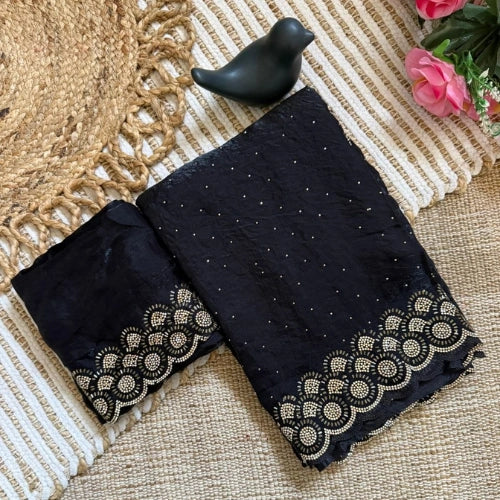 Tamanah Fendi Silk Jarkan Saree