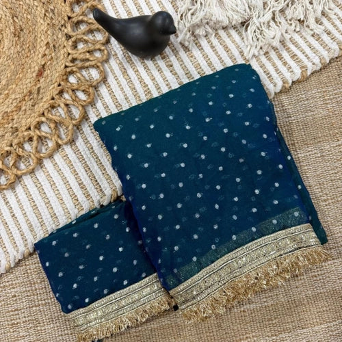 Maharani Royale Moss Satin Saree
