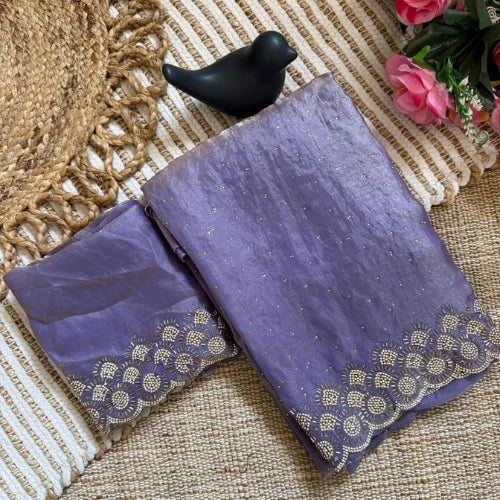 Tamanah Fendi Silk Jarkan Saree